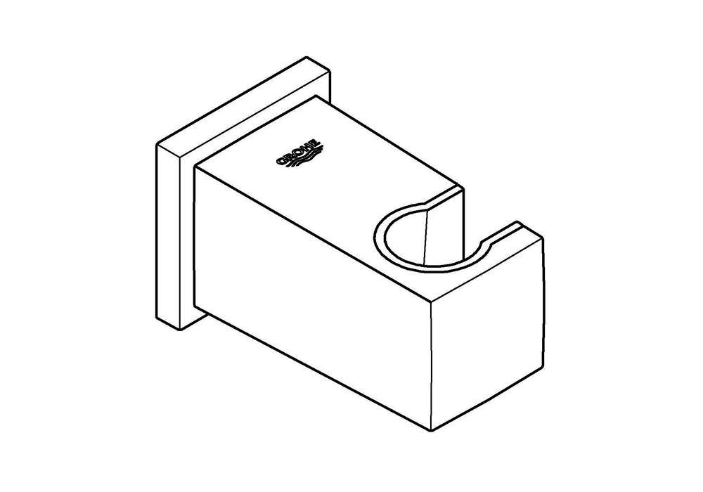 GROHE Wandanschlussbogen Euphoria Cube 1/2Zoll m Wandbrausehalter chr