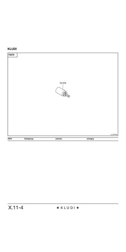 Kludi Verlängerung 40mm chr