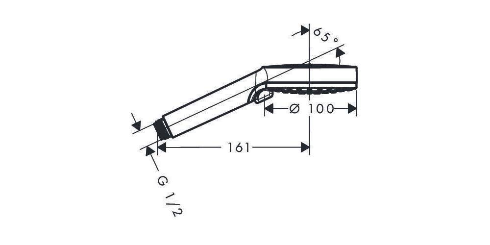 hansgrohe HG Handbrause CROMETTA VARIO DN 15 weiß/chrom