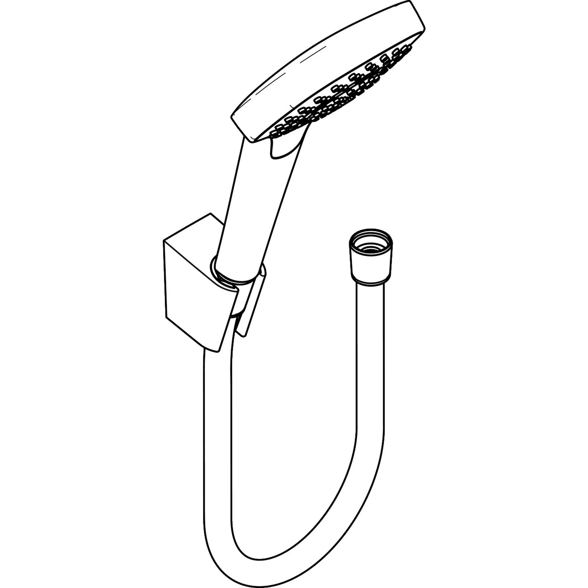 hansgrohe Croma Select E Brausenset 1jet/Porter weiß/chrom, 1 Stk.