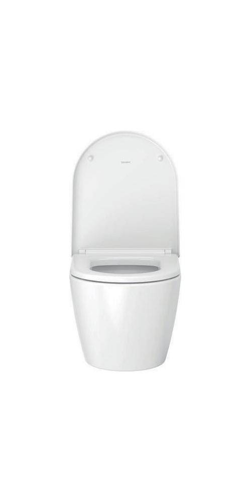 Duravit Wand-WC ME by Starck COMPACT RIMLESS tief, 370x480mm weiß weiß