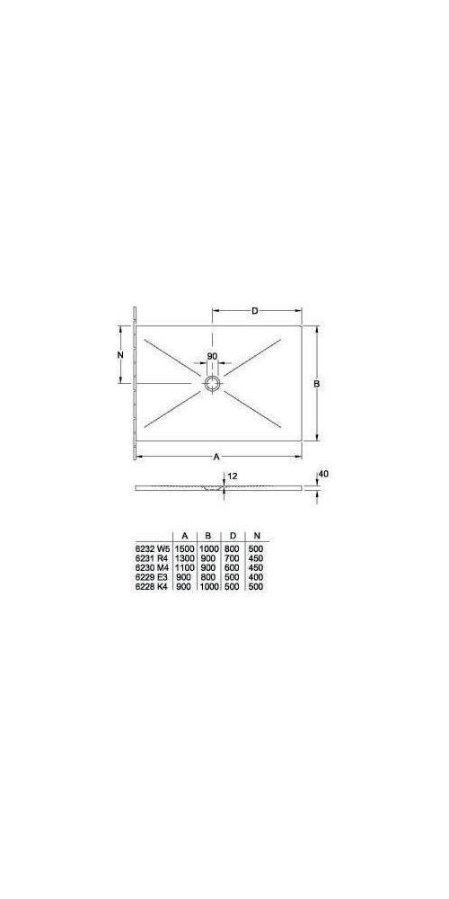 Villeroy & Boch V&B Duschwanne SUBWAY INFINITY R-eck m AR