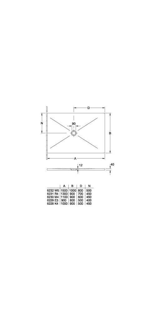 Villeroy & Boch V&B Duschwanne SUBWAY INFINITY R-eck m AR