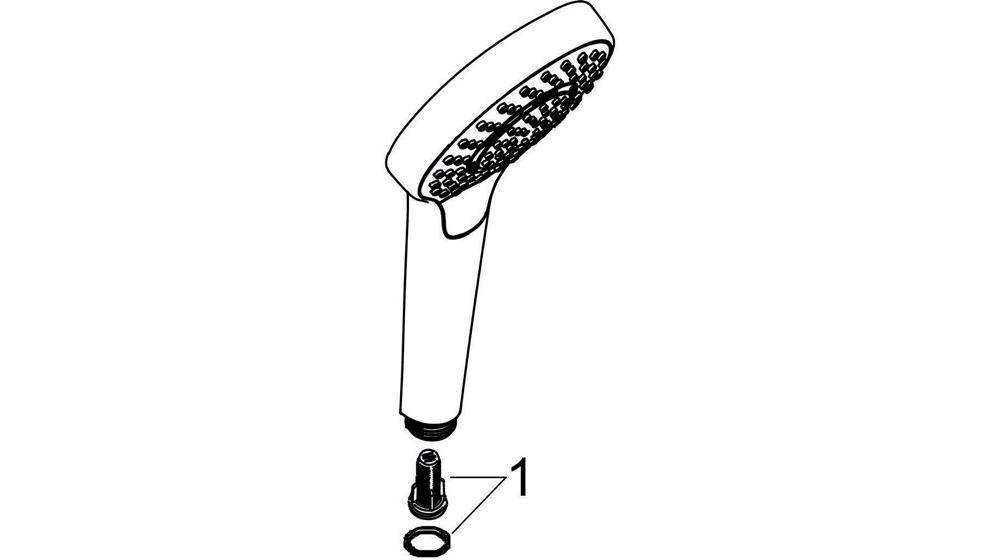 hansgrohe HG Handbrause Croma Select E Multi DN 15 EcoSm Version 9