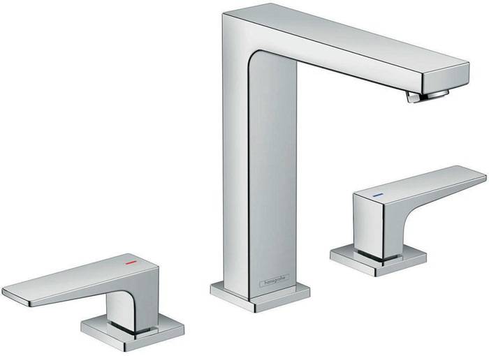 hansgrohe HG 3-Loch-Waschtischarmatur METROPOL 160 mit Push-Open