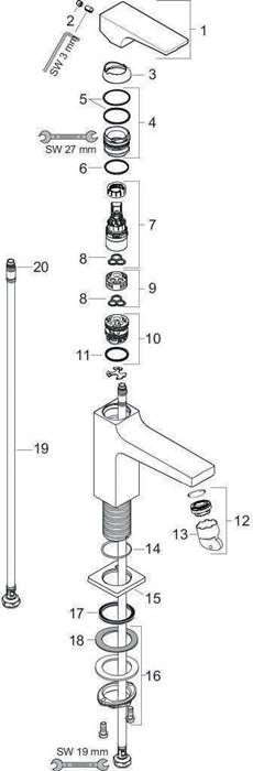 hansgrohe HG EH-WT-MI METROPOL 100 DN 15, CoolStart chrom