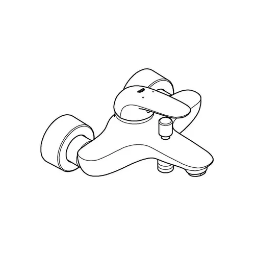 GROHE Einhand-Wannenbatterie EUROSTYLE 1/2Zoll chr chrom GROHE Einhand-Wannenbatterie EUROSTYLE 1/2Zoll chr chrom