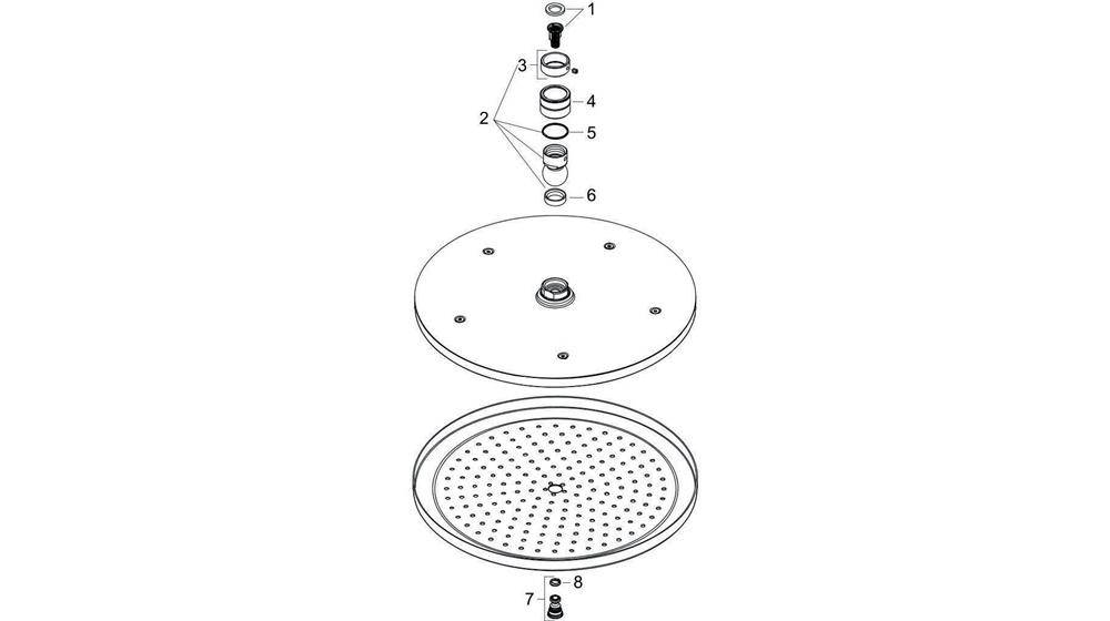hansgrohe HG Kopfbrause CROMA 280 AIR 1JET DN 15 chrom