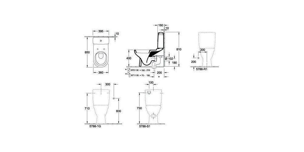 Villeroy & Boch V&B Spülkasten O.NOVO Zulauf seitlich oder von hinten