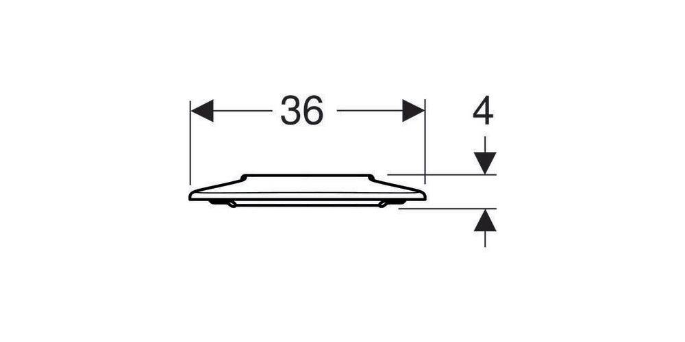 Geberit WC-Sitzring RENOVA COMFORT barrierefrei, antibakteriell weiß