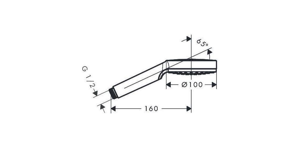 hansgrohe HG Handbrause CROMETTA 1jet DN 15 EcoSm Version 9 l/min