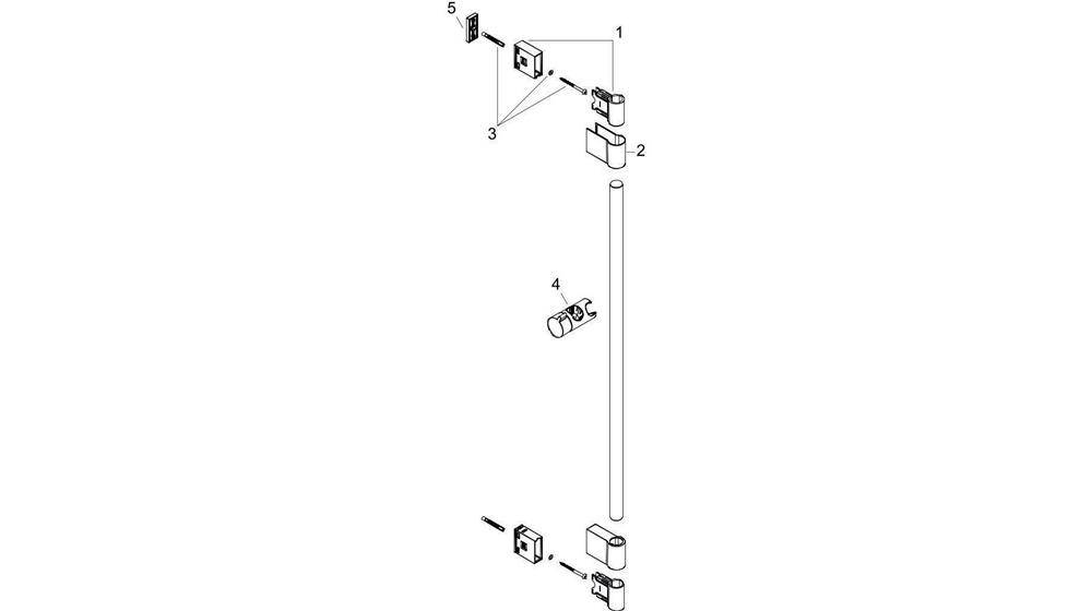 hansgrohe HG Brausestange UNICA´ VARIA 720mm chrom