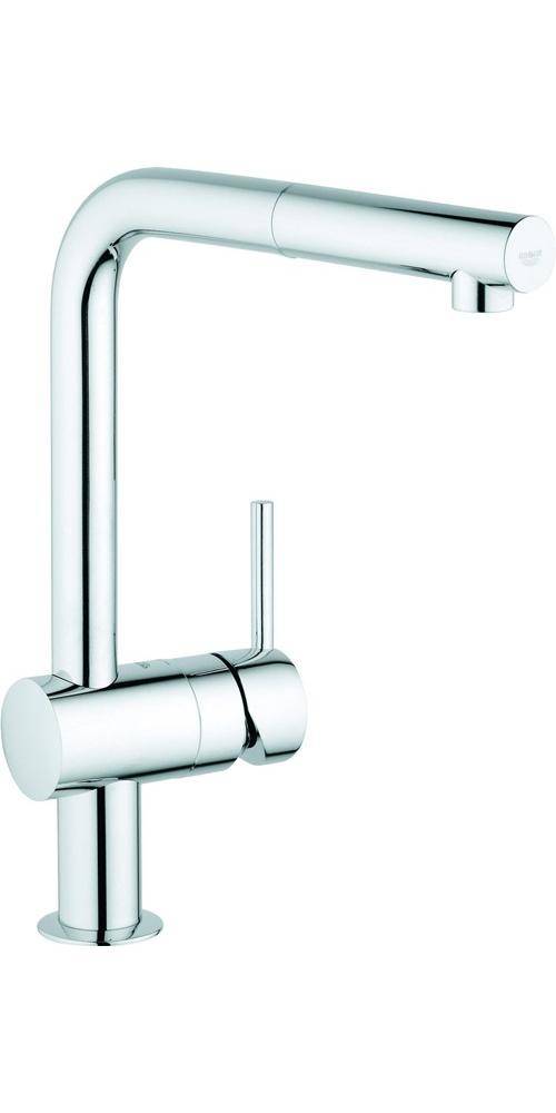 GROHE Einhand-Spültischbatterie MINTA 1/2Zoll L-Auslauf ND chr chrom