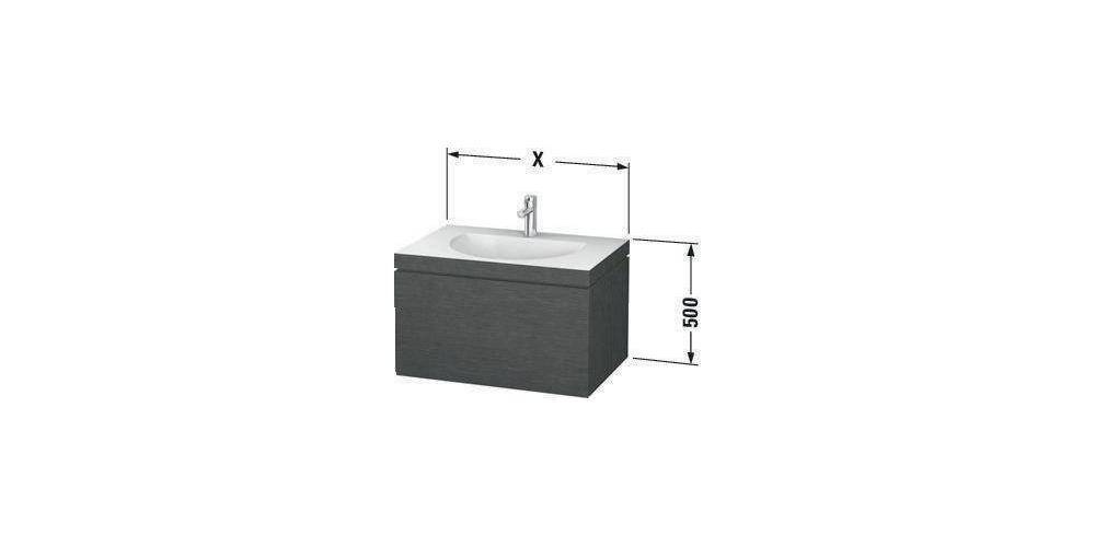 Duravit Möbelwaschtisch DARLING NEW 800x540mm o ÜL 1 Hahnloch graphit