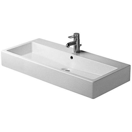 Duravit DU Waschtisch Vero 1000 mm o.ÜL, m.HLB, o.HL, geschl., weiss