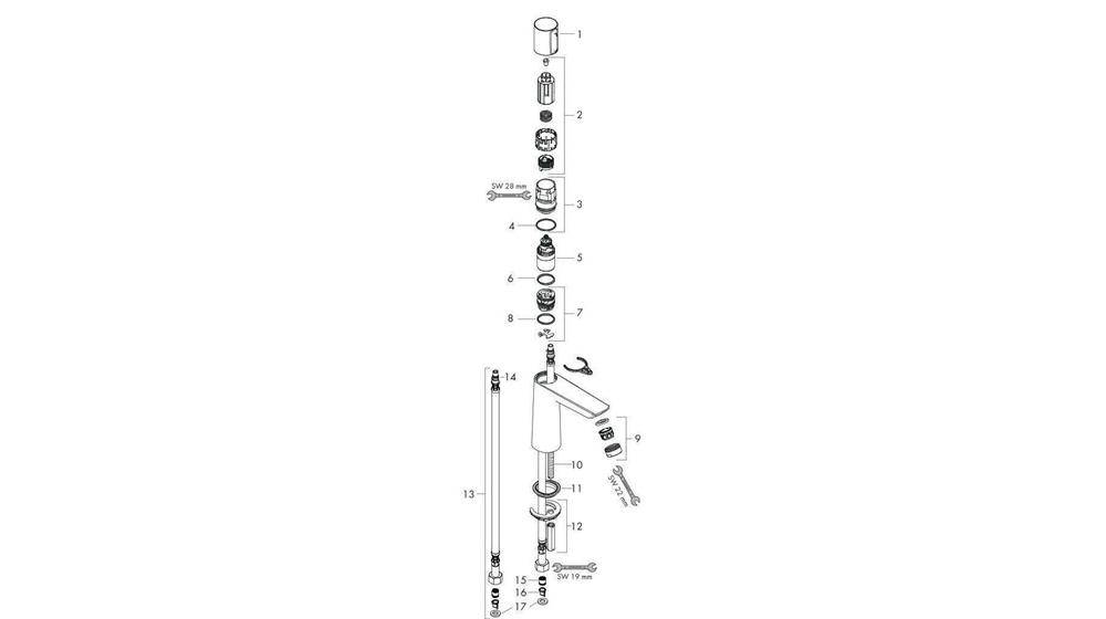 hansgrohe HG EH-WT-MI 110 TALIS E Select DN 15 ohne Ablaufgarnitur