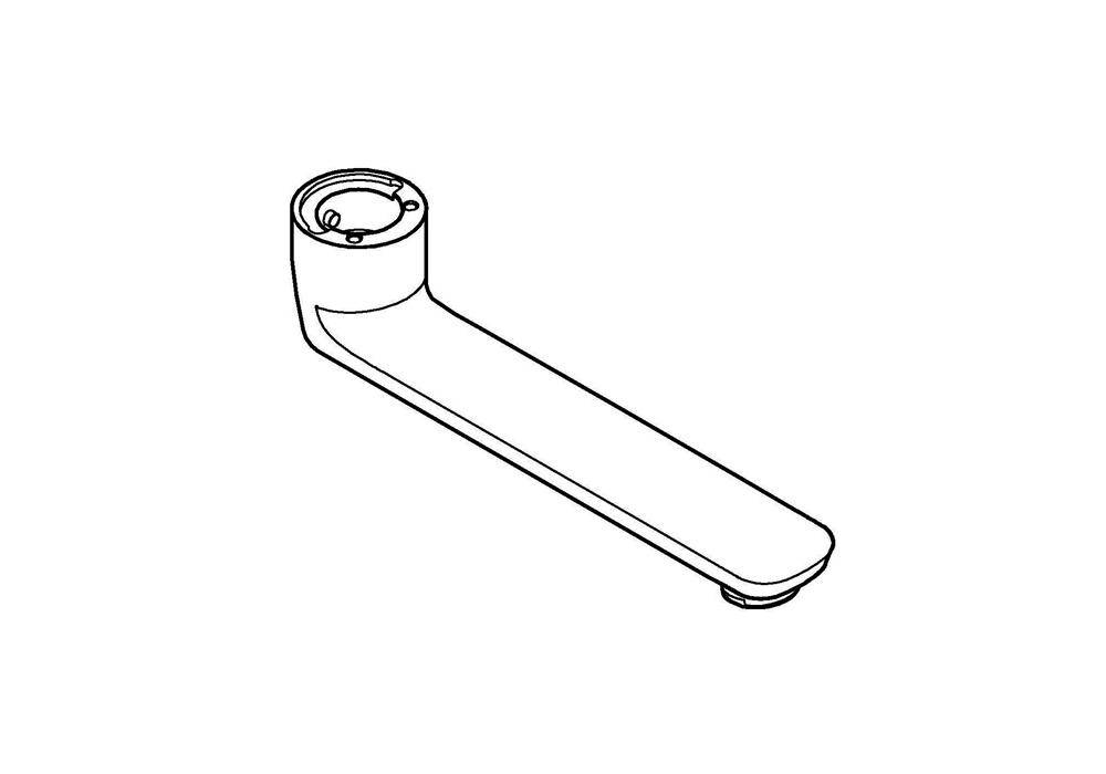 GROHE Gussauslauf GROHTHERM SPECIAL Länge 175mm chr Länge 175 mm chrom