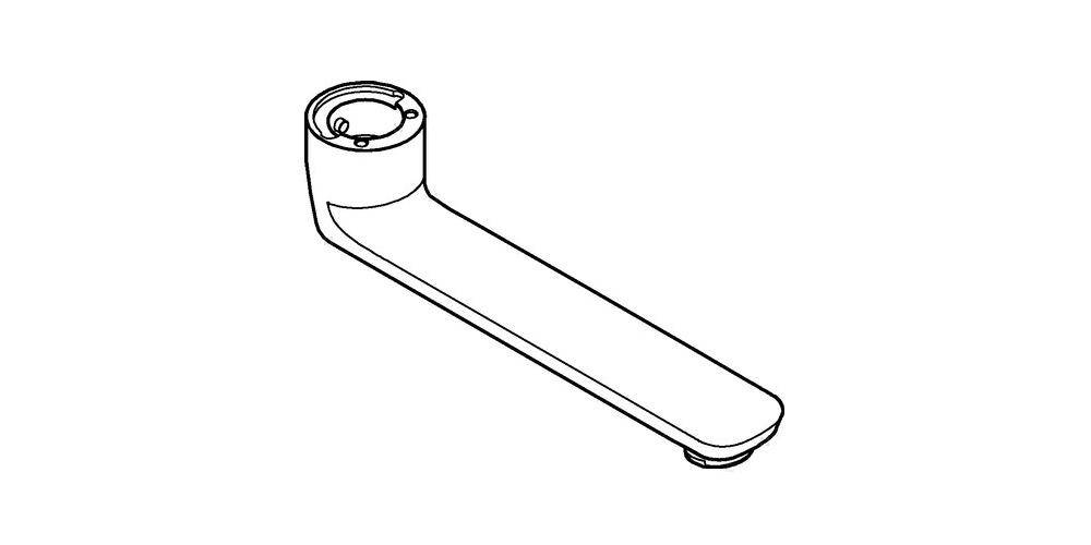 GROHE Gussauslauf GROHTHERM SPECIAL Länge 175mm chr Länge 175 mm chrom