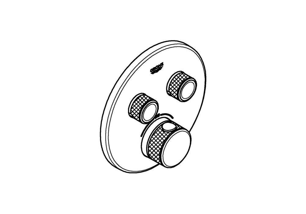 GROHE Thermostat GROHTHERM SMARTCONTROL rd 2 ASV chr