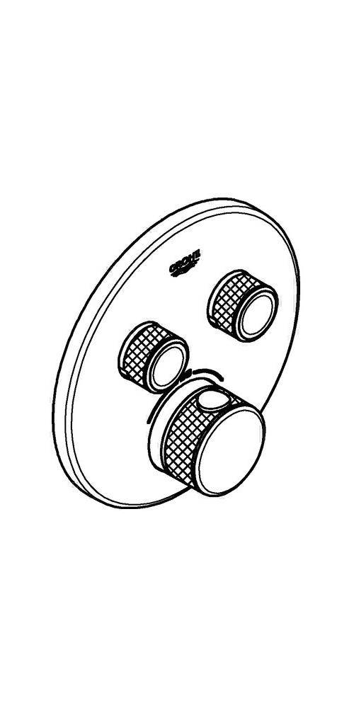 GROHE Thermostat GROHTHERM SMARTCONTROL rd 2 ASV chr