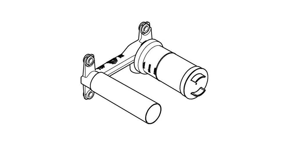 GROHE Unterputz-Universal-Einbaukörper 1/2Zoll f 2-Loch WT-Batterien
