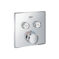 GROHE Thermostat GROHTHERM SMARTCONTROL eckig, 2 Absperrventile chrom GROHE Thermostat GROHTHERM SMARTCONTROL eckig, 2 Absperrventile chrom