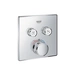 GROHE Thermostat GROHTHERM SMARTCONTROL eckig, 2 Absperrventile chrom GROHE Thermostat GROHTHERM SMARTCONTROL eckig, 2 Absperrventile chrom