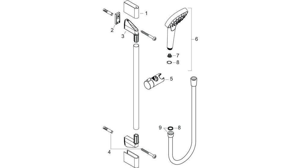 hansgrohe HG Brauseset CROMA SELECT S VARIO Bsta Unica´Croma 650mm
