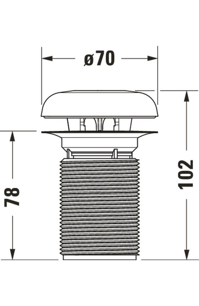 Duravit Geruchverschluss mit Key-Ring
