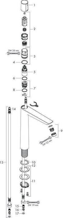 hansgrohe HG EH-WT-MI 240 TALIS E Select DN 15 ohne Ablaufgarnitur