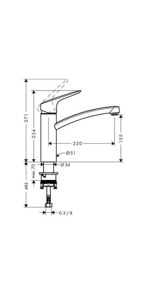 hansgrohe HG Einhebel-Spültischmischer 160 LOGIS DN 15 CoolStart Eco