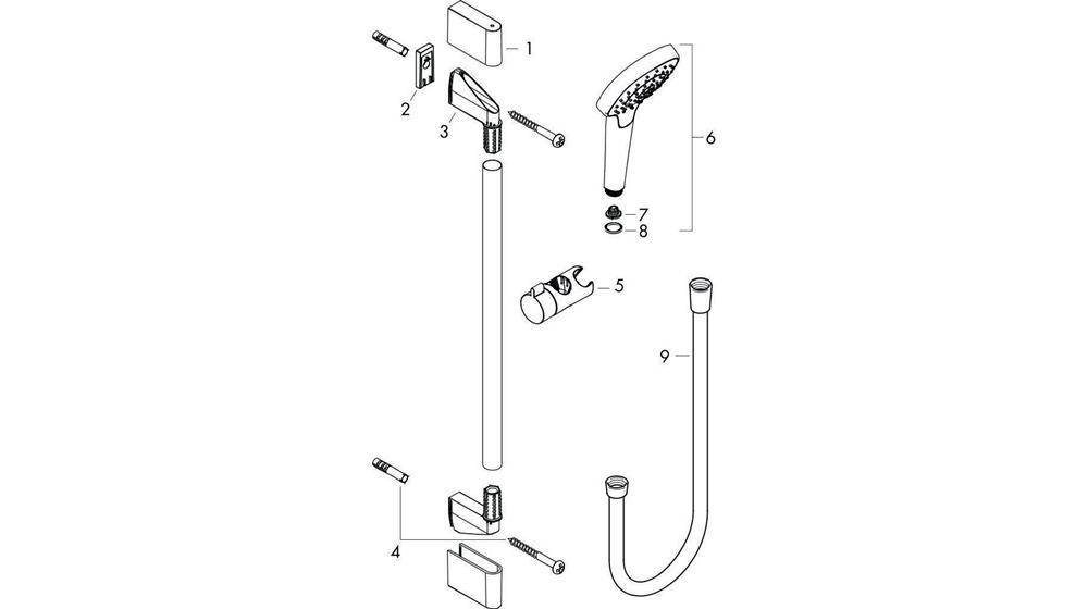 hansgrohe HG Brauseset CROMA SELECT S VARIO Bsta Unica´Croma 650mm