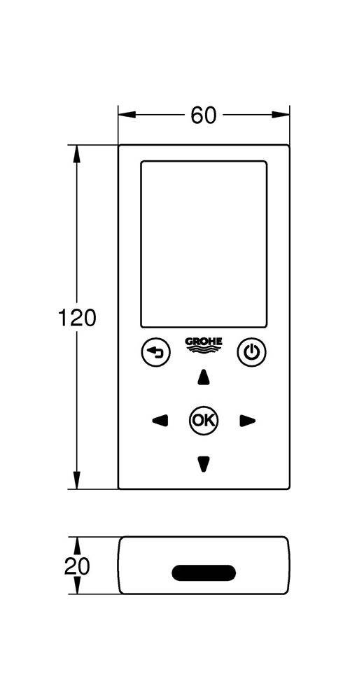 GROHE Fernbedienung 36407