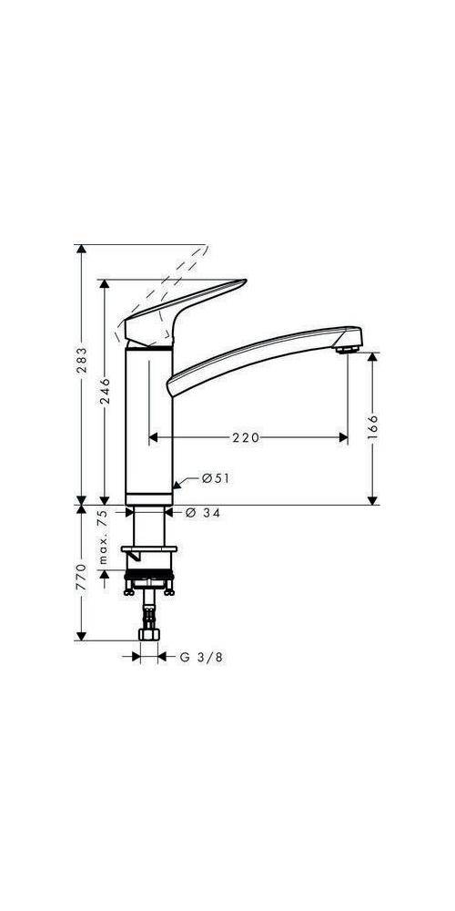 hansgrohe HG Einhebel-Spültischmischer 160 LOGIS DN 15, für