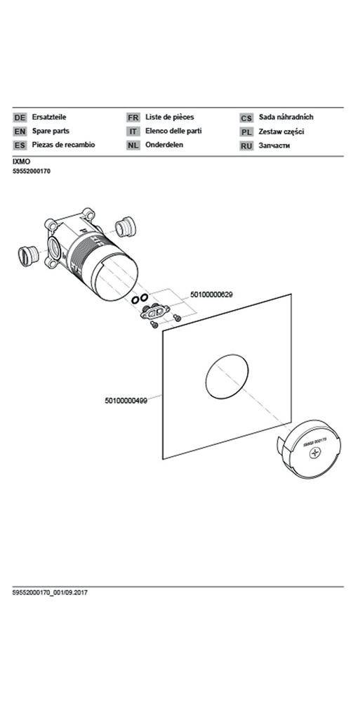KEUCO Grundkörper f IXMO_solo EH-Brausemischer m Schla.
