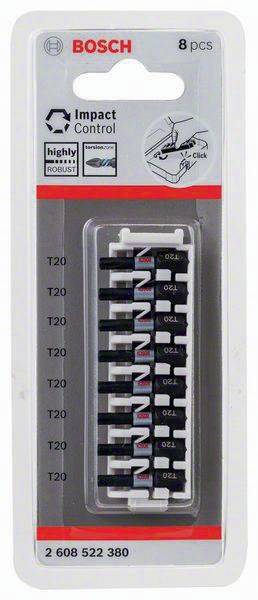 Schrauberbitpack Impact Control 8tlg. L.25mm T20 Bosch