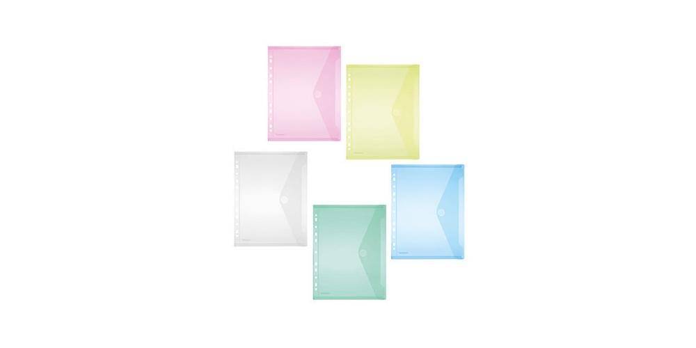 FolderSys Sammelhlle DIN A4 Polypropylen je 2 x transparent blau grn