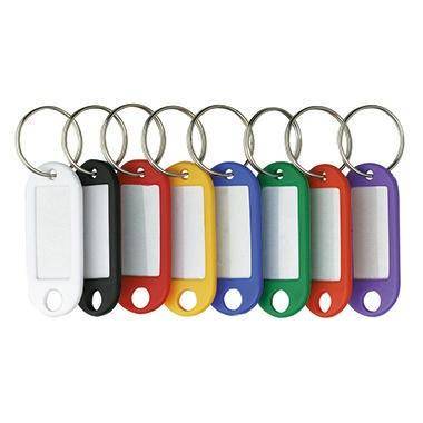 ALCO Schlüsselanhänger 52 x 21 x 3 mm (B x H x T) Kunststoff schwarz