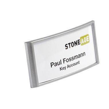 DURABLE Namensschild CLASSIC 65 x 30 mm (B x H) Magnet silber