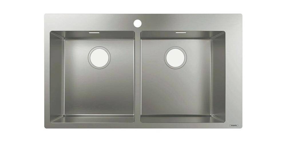 hansgrohe HG Einbauspüle 370/370 S711-F765 edelstahl