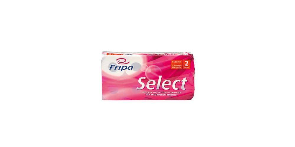 FRIPA Toilettenpapier Select 2-lagig 100 % Zellstoff hochweiß 250