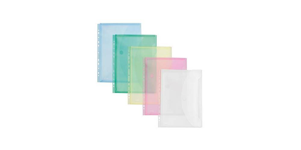 FolderSys Sammelhülle DIN A4 Polypropylen je 2 x transparent blau