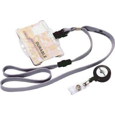 DURABLE Ausweishalter 87 x 54 mm (B x H) Polystyrol transparent 25