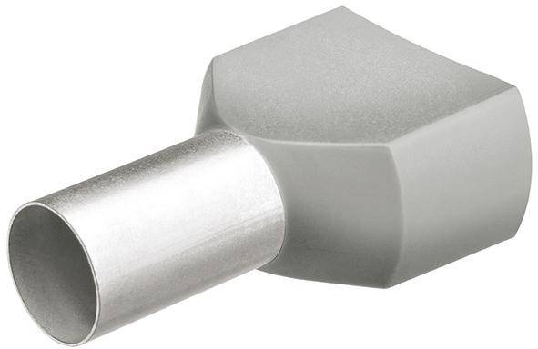 Aderendhülse Twin mit Kragen 12mm 2x4,00mm2 a 100St. KNIPEX - Artikel: 4003773076667
