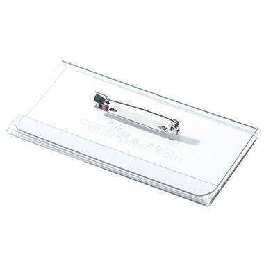 DURABLE Namensschild 75 x 40 mm (B x H) Plattennadel transparent 100