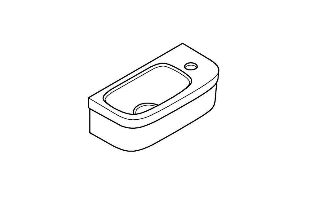 GROHE Handwaschbecken EURO KERAMIK 1 HL m ÜL 370x180mm awe 370 x 180