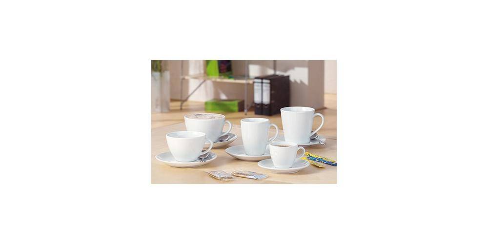 Esmeyer Cappuccinotasse ® BISTRO 300ml Porzellan weiß 6 St./Pack.