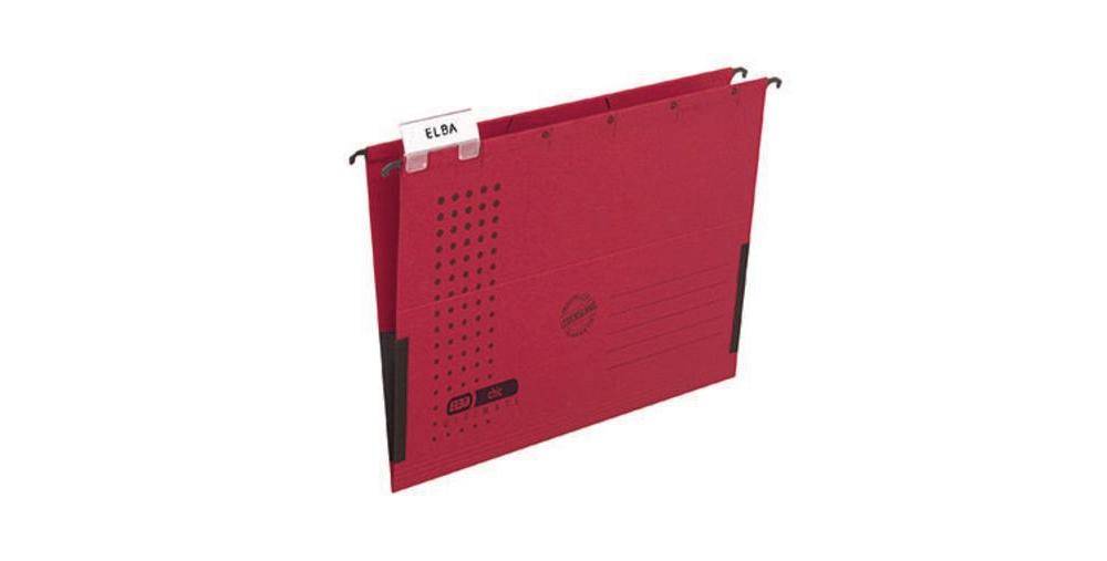 ELBA Hängetasche chic® ULTIMATE® DIN A4 240g/m² Karton rot 5 St./Pack.