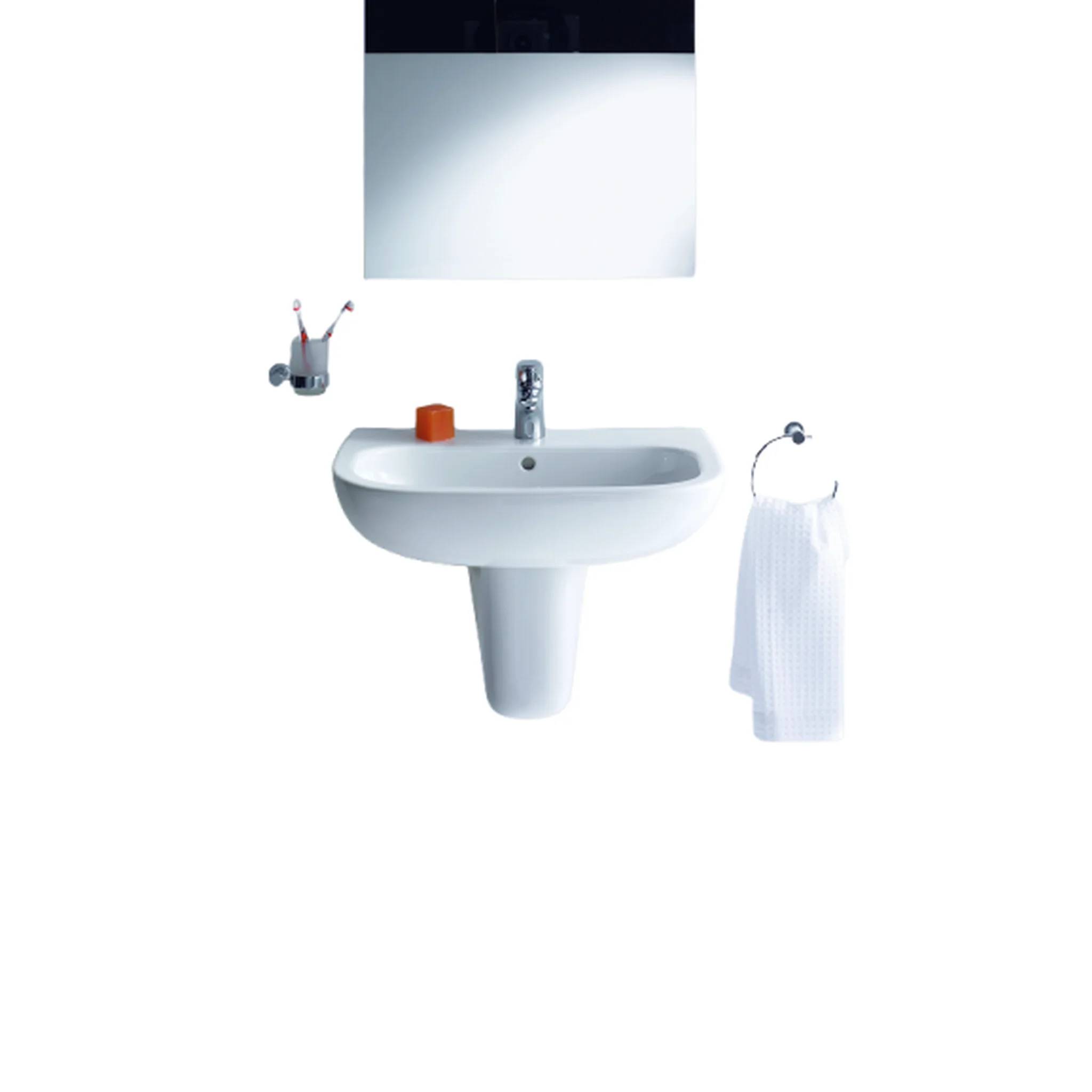 Duravit D-Code, Waschtisch, Weiß Hochglanz, 600 mm, 23106000002, 1 Stk.