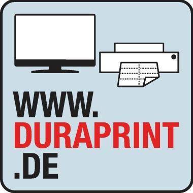 DURABLE Namensschild 60 x 30 mm (B x H) Wellennadel transparent 100